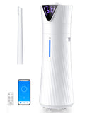 17L Humidifiers for Bedroom Large Room – Ultra Quiet (35dB), 56H Runtime, Smart App & Remote, Auto Humidistat, Top Fill Cool Mist Humidifier, Aroma Diffuser, Auto Shut-Off – Whole House